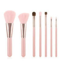 7pcs Wood Handle Kabuki Makeup Brushes Set Eyeshadow Eyebrow Powder Foundation Make Up Brush Kit Cosmetic Brochas Maquillaje