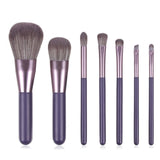 7pcs Wood Handle Kabuki Makeup Brushes Set Eyeshadow Eyebrow Powder Foundation Make Up Brush Kit Cosmetic Brochas Maquillaje