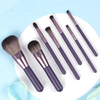 7pcs Wood Handle Kabuki Makeup Brushes Set Eyeshadow Eyebrow Powder Foundation Make Up Brush Kit Cosmetic Brochas Maquillaje