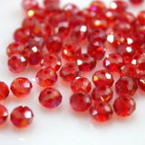 Pink Multicolor 4*6mm 50pcs  Rondelle Austria faceted Crystal Glass Beads Loose Spacer Round Beads for Jewelry Making