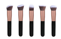 14/16pcs Rose Golden Black Makeup Brushes Premium Synthetic Foundation Powder Concealers Eye Shadows Makeup Brush Set Tools