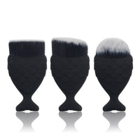 3Pcs/Lot Makeup Professional Mermaid Brushes Set Foundation Blush Cosmetic Beauty Make Up Tools Brochas De Maquillaje