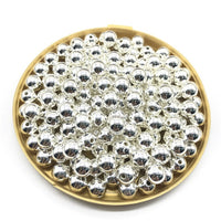 Wholesale 3/4/6/8/10/12mm 30-500pcs Gold/Gun-Metal Plated CCB Round Seed Spacer Beads For Jewelry making DIY