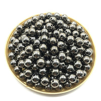 Wholesale 3/4/6/8/10/12mm 30-500pcs Gold/Gun-Metal Plated CCB Round Seed Spacer Beads For Jewelry making DIY