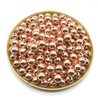 Wholesale 3/4/6/8/10/12mm 30-500pcs Gold/Gun-Metal Plated CCB Round Seed Spacer Beads For Jewelry making DIY