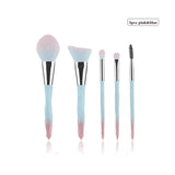 13/5 pcs Blue Makeup Brushes Set Face Eye Lip Eyeshadow Eyebrow Comb Eyelash Spoolies Foundation Powder Brush Tools Cosmetic