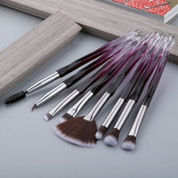 8pcs Diamond Eye Makeup Brushes Set Professional Crystal Eyeshadow Eyebrow High Quality Lip Eyeliner Make Up Brush Kit Tools