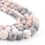 21 Style Natural Stone Beads Matte Dull Polish Agata Picasso Howlite Quartzs Beads for Jewelry Making DIY Bracelet Minerals Bead