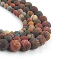 21 Style Natural Stone Beads Matte Dull Polish Agata Picasso Howlite Quartzs Beads for Jewelry Making DIY Bracelet Minerals Bead