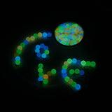 200Pcs 6-12mm Luminous Beads For Jewelry Making Glow In The Dark Acrylic Beads Bracelet Beaded Necklace DIY Woman Men Hole 2mm