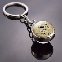 "Hakuna MatataAfrican Proverb Glass Ball Keychain Friendship Best Friend Couple Christmas Gift for Friend