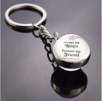 "Hakuna MatataAfrican Proverb Glass Ball Keychain Friendship Best Friend Couple Christmas Gift for Friend