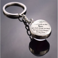 "Hakuna MatataAfrican Proverb Glass Ball Keychain Friendship Best Friend Couple Christmas Gift for Friend