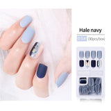 30pcs Detachable False Nail Artificial Tips Set Full Cover for Short Decoration Press On Nails Fake Art Extension Tips With Glue