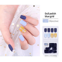 30pcs Detachable False Nail Artificial Tips Set Full Cover for Short Decoration Press On Nails Fake Art Extension Tips With Glue