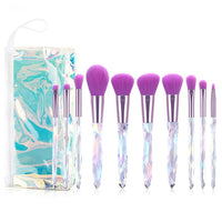 10Pcs Makeup Brushes Set Bag Essential Make-up Brushes Kit for Powder Liquid Cream Cosmetics Blending Blush Concealer Brush