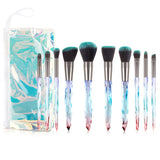 10Pcs Makeup Brushes Set Bag Essential Make-up Brushes Kit for Powder Liquid Cream Cosmetics Blending Blush Concealer Brush