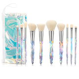 10Pcs Makeup Brushes Set Bag Essential Make-up Brushes Kit for Powder Liquid Cream Cosmetics Blending Blush Concealer Brush