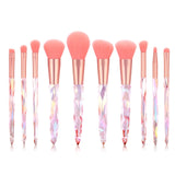 10Pcs Makeup Brushes Set Bag Essential Make-up Brushes Kit for Powder Liquid Cream Cosmetics Blending Blush Concealer Brush