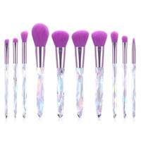 10Pcs Makeup Brushes Set Bag Essential Make-up Brushes Kit for Powder Liquid Cream Cosmetics Blending Blush Concealer Brush