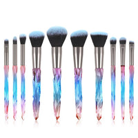 10Pcs Makeup Brushes Set Bag Essential Make-up Brushes Kit for Powder Liquid Cream Cosmetics Blending Blush Concealer Brush