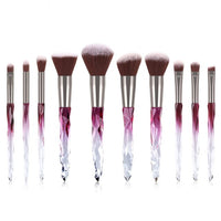 10Pcs Makeup Brushes Set Bag Essential Make-up Brushes Kit for Powder Liquid Cream Cosmetics Blending Blush Concealer Brush