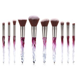 10Pcs Makeup Brushes Set Bag Essential Make-up Brushes Kit for Powder Liquid Cream Cosmetics Blending Blush Concealer Brush