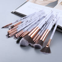 10/15Pcs Marble Kabuki Makeup Brushes Set Cosmetic Eye Shadow Foundation Blush Blending Beauty Make Up Brush Tools Maquiagem