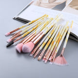 10/15Pcs Marble Kabuki Makeup Brushes Set Cosmetic Eye Shadow Foundation Blush Blending Beauty Make Up Brush Tools Maquiagem