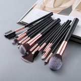 5/15pcs Kabuki Makeup Brushes Foundation Blending Concealer Eye Shadow Eyelash Eyebrow Comb Cosmetics Brush Set Professional