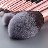 5/15pcs Kabuki Makeup Brushes Foundation Blending Concealer Eye Shadow Eyelash Eyebrow Comb Cosmetics Brush Set Professional