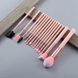 5/15pcs Kabuki Makeup Brushes Foundation Blending Concealer Eye Shadow Eyelash Eyebrow Comb Cosmetics Brush Set Professional