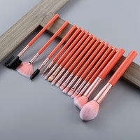 5/15pcs Kabuki Makeup Brushes Foundation Blending Concealer Eye Shadow Eyelash Eyebrow Comb Cosmetics Brush Set Professional