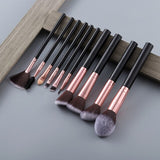 5/15pcs Kabuki Makeup Brushes Foundation Blending Concealer Eye Shadow Eyelash Eyebrow Comb Cosmetics Brush Set Professional