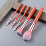 5/15pcs Kabuki Makeup Brushes Foundation Blending Concealer Eye Shadow Eyelash Eyebrow Comb Cosmetics Brush Set Professional