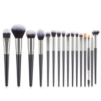 Black Makeup Brushes Set Eyeshadow Eyebrow Eyelash Foundation Beauty Cosmetics Make Up Brush Bag Tools Brochas De Maquillaje