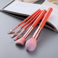 5pcs Kabuki Makeup Brushes Set Foundation Powder Small Eye Shadow Eyebrow Blending Concealer Cosmetic Brush Kit Professional