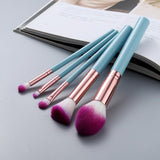 5pcs Kabuki Makeup Brushes Set Foundation Powder Small Eye Shadow Eyebrow Blending Concealer Cosmetic Brush Kit Professional