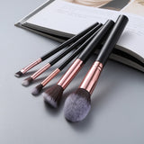 5pcs Kabuki Makeup Brushes Set Foundation Powder Small Eye Shadow Eyebrow Blending Concealer Cosmetic Brush Kit Professional