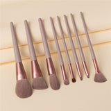 8/13pcs Natural Hair Makeup Brushes Set Professional Foundation Blushes Eyeshadow Eyebrow Blending Brush Tools Maquillaje