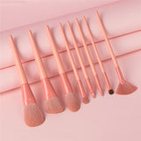 8/13pcs Natural Hair Makeup Brushes Set Professional Foundation Blushes Eyeshadow Eyebrow Blending Brush Tools Maquillaje