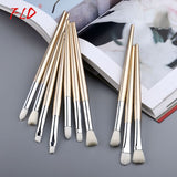 10Pcs Eye Makeup Brushes Set Eyeshadow Eyebrow Lip Mini Make Up Brush Kit For Beauty Cosmetics Women Gifts Tools New