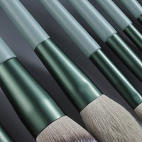 Green Makeup Brushes Professional Natural Hair Foundation Powder Eyeshadow Make Up Brush Set Brochas De Maquillaje Kit