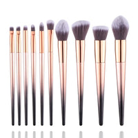 10pcs Professional Makeup Brush Set Colorful Blush Concealer Eye Shadow EyeLiner Makeup Brushes Toolos