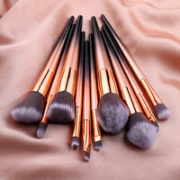 10pcs Professional Makeup Brush Set Colorful Blush Concealer Eye Shadow EyeLiner Makeup Brushes Toolos