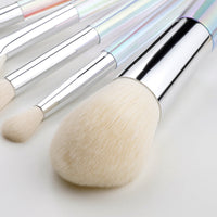 7Pcs Colorful Makeup Brushes Set Crystal Blush Eyeliner Powder Foundation Fan Face Eye Make Up Brushes Kit