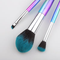 7Pcs Colorful Makeup Brushes Set Crystal Blush Eyeliner Powder Foundation Fan Face Eye Make Up Brushes Kit