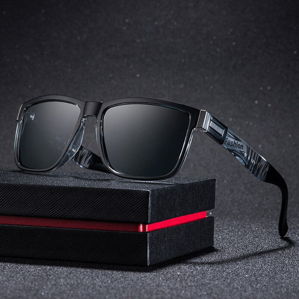 Polarized Sunglasses Men Vintage Square Frame Driving Sun Glasses Male Goggles Shadow