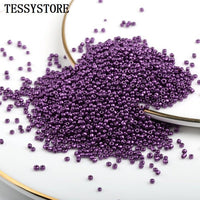 1000pcs/lot 2mm Austria Crystal Round Hole Bead Solid Color Czech Glass Seed Spacer DIY Beads For Kids Jewelry Making