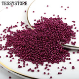 1000pcs/lot 2mm Austria Crystal Round Hole Bead Solid Color Czech Glass Seed Spacer DIY Beads For Kids Jewelry Making